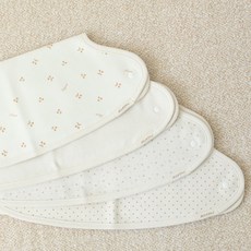 M4U 맘스포유 아기띠 힙시티 오가닉 어깨 가슴침받이, 02.패브릭침받이(똑딱이/양면)-토니, 1개