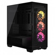 CORSAIR iCUE LINK 3500X RGB 강화유리 (블랙) 미들타워 PC케이스 - 3500x