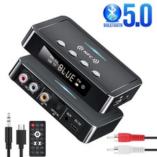 Receptor y transmisor de Audio con Bluetooth 50 transmisor FM estéreo AUX Jack de 35mm RCA óptico in, 블루투스 v5.0