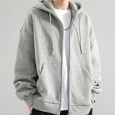 맨투맨티 무지 빅사이즈 기본 맨투맨 티셔츠 후드티 후드집업, 사이즈:95, 색상:그레이