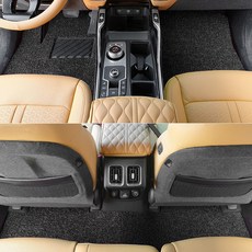 인피니티 Q30 아이칸 자동차 코일매트 1+2열 확장형, 레드, 일반형