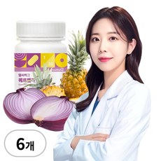 Healthy hug 퀘르세틴 브로멜라인 케르세틴 효소식품 분리대두단백 비타민c 아연, 6개, 30정