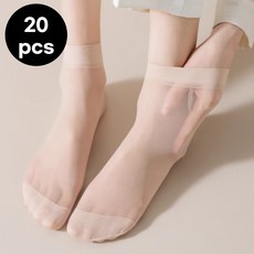 일더하기일 고탄력 프리미엄 나일론 베이직 발목 스타킹 양말 3 colors 20켤레 세트