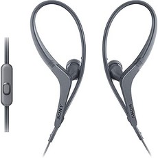 MDR-AS410AP B-Sports- 헤드폰 (마이크-인-이어-이어 후크-그레이) (MDRAS410AB), 본상품