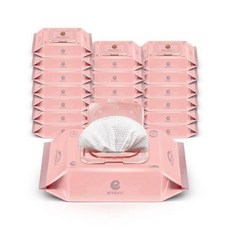 아기물티슈 63g 네오 핑크 캡형 72매X20팩 O-PC20