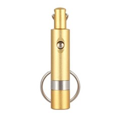 Dxon 시가 펀치 커터 완벽한 시가 드로우 구멍 컷 가제트 포켓 키 체인 링, Gold, 1개