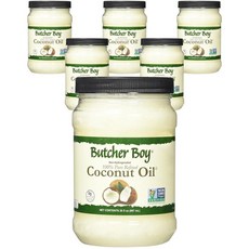 Butcher Boy 코코넛 오일 100% 퓨어 정제 Coconut Oil 100% Pure Refined, 6개, 887ml
