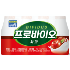 (신제품) 푸르밀 프로바이오 비피더스 사과 125ml x 24개 총 3000ml