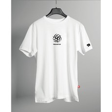 더림 배구 반팔 메쉬 티셔츠 트레이닝 라운드 드라이 기능성 단체, 화이트