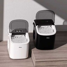 Haru 제빙기30kg 업소용 제빙기 사무실 큐브 가정용, 우유색-자동 세척-얼음 크기 조절-손잡이
