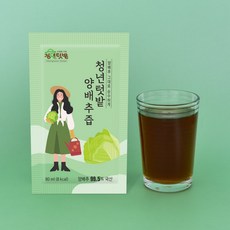 갑상 전용 양배추 즙 항진애 갑상선기능항진증 양배추즙, 100개, 80ml