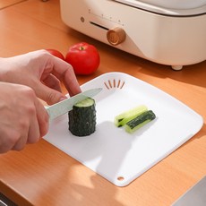 에쥬아 향균 배수구 소쿠리 도마 과일 야채 자르 채반 2P, 화이트, 2개