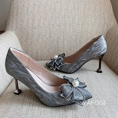 8cm그레이하이힐