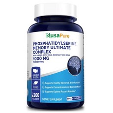 누사퓨어 (미국) 1000mg 포스파티딜세린 200정, 1개