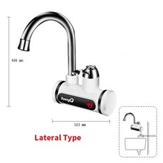 SaengQ 전기 온수기 탭 인스턴트 온수 수도꼭지 히터 차가운 난방 수도꼭지 Tankless 순간 온수기, 02 slt101 long_06 벨기에_01 EU
