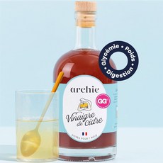 프리미엄 오가닉 애플 사이다 식초 archie 500ml 유기농 사과 식초 마더, 1개