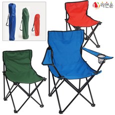 [리앤윤] 캠핑의자 낚시 휴대용 접이식 팔걸이 등받이 릴렉스 미니 경량 체어, 03_등받이의자(블루)-소형, 1개