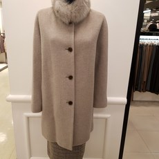쉬즈미스~완판 임박*초저가 대박할인@놓치면 후회할*지금 입으면 너무 예쁨&모 알파카 혼방 카라 폭스 탈착 오버핏하프코트SWWFCJ41010