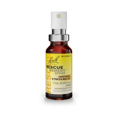 MAPEinc Bach RESCUE REMEDY 스프레이 7mL 천연 스트레스 릴리프 동종 요법 꽃 요법 비건 글루텐 및, 1개