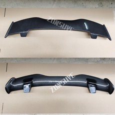 ABS 플라스틱 해치백 지붕 리어윙 바디 키트 액세서리 아우디 Q7 2005-2015 년 스포일러, 03 Carbon fiber look, 한개옵션1