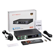TV수신카드 V8 터보 위성 수신기 박스 디코더 1080P HD DVB-S S2 S2X + DVB-T T2 케이블 지원 M3U CA 카드 VCM ACM 탑 인터넷