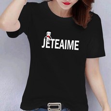 1 순면 화이트 티 반팔 여 트랙탑 여장 여름옷
