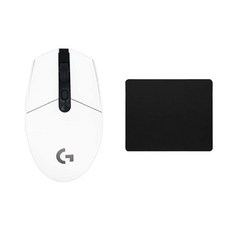 로지텍 G304 LIGHTSPEED 무선 게이밍 마우스+마우스패드 세트 [국내당일발송], 화이트