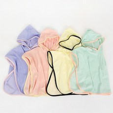 남여 배색 후드 비치가운 유아 아동 키즈 주니어 여름 데일리 물놀이용품 타월 수건