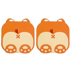 바른리빙 냄새차단 실리콘 배수구덮개 배수구 커버 2P세트, 빵실 여우