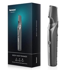 Kensen S6 전기 바디 헤어 트리머 남성용 그루머 클리퍼 IPX5 방수 바리깡, 1) Black, 1개