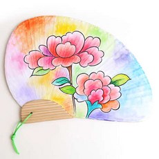 민화부채도안