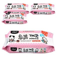 에티펫 손 발 엉덩이 깨끗 아쿠아티슈, 80개입, 4개