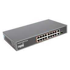 16포트 + 2Uplink + 1SFP POE 스위치 150W NX1122