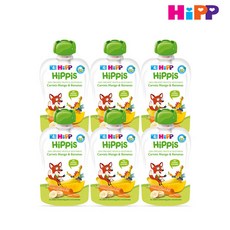 HiPP 힙 유기농 이유식 100g X 6팩 10종 모음, 1개, 당근+망고+바나나 혼합맛