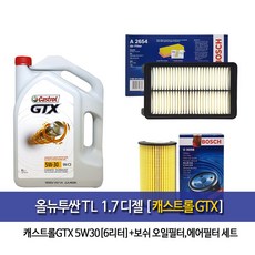 캐스트롤GTX 올뉴투싼TL 1.7디젤 캐스트롤(6Lx1개)6L엔진오일 98-2654, 1개