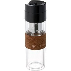 풀 서클 브루미 콜드 브루어 휴대용 푸어 오버 커피 머그잔 12온스 블랙, 12 oz_Black, 1개, 1개입