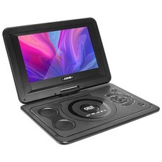 가정용 자동차 TV VCD 컴팩트 디스크 MP3 뷰어 13.9 인치 와이드 270 ° 회전 가능 게임 스타일, 07 Style 2 - Black - EU