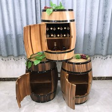 오크통 선반 진열대 인테리어 와인바 와인 소품 보관, 사이즈 스타일 커스텀, 1개