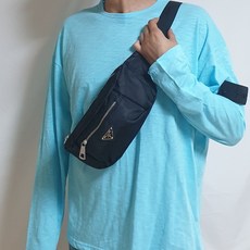 프라D 투지퍼 플레이트 크로스 힙색(남여공용!!)