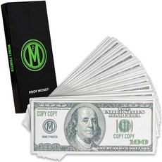 Prop Money 100 Dollar Bills Realistic Fake Money Play Money Pack of 100 Bills in Gift Box-B07Y1XG115, one color / one size