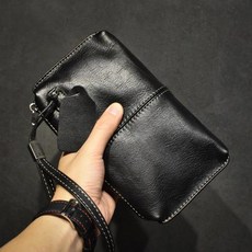 남성용 진짜 가죽 클러치 장지갑 여성용 럭셔리 휴대폰 가방 신용 카드 홀더 지갑 손목 가방