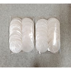 [소품팩토리] 검수 특별가 100개팩 내추럴 화이트 원형 5cm 자개 썬캐쳐 diy 자개 모빌 만들기 재료 발리 인테리어 모빌