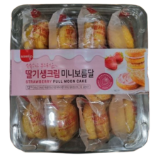 트레이더스 삼립 딸기 생크림 미니보름달 540g(45g 12개) 단품, 45g, 12개