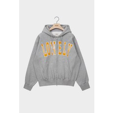 -100%정품 - 노앙 LONELY/LOVELY WASHED 모자 T-셔츠 ZIP-UP_GRAY