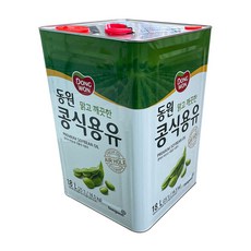 [마자킹] 동원 맑고 깨끗한 콩식용유 18L, 1개