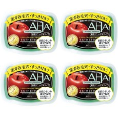 BCL AHA Cleansing Research Soap 일본 아하 각질 블랙헤드 피지 클렌징 리서치 솝 비누 100g 4팩