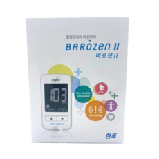 한독 바로잰 혈당측정기 (채혈기+채혈침+건전지+당뇨관리수첩+휴대용가방), 1개
