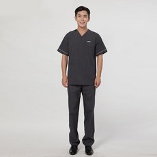 세경 스판 배색그레이 250 수술복 병원복 간호사 유니폼 상하세트