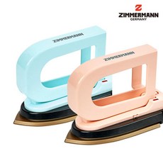 짐머만 여행용 휴대용 전기다리미 (피치 민트) ZMI-201HP ZMI-401HB, 피치