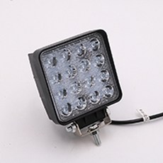 화물차작업등 써치라이트 CENREE-스퀘어 라이트 바 9-30V 48W LED IP67 6000K 4800LM 스포트 자동차 트랙터 보트 오프로드 트럭 atv용 1 개, [01] Black, 1개